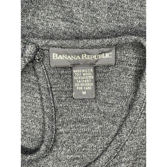 Banana Republic Wool Blend Shift Dress Womens Medium Gray Sleeveless Minimalist - Picture 7 of 7
